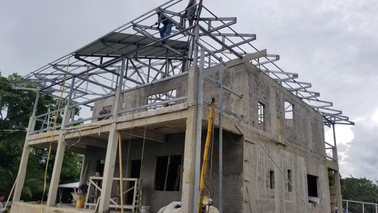 House being built in Pavones Costa Rica