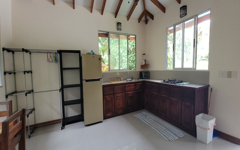 Apartment with a kitchen