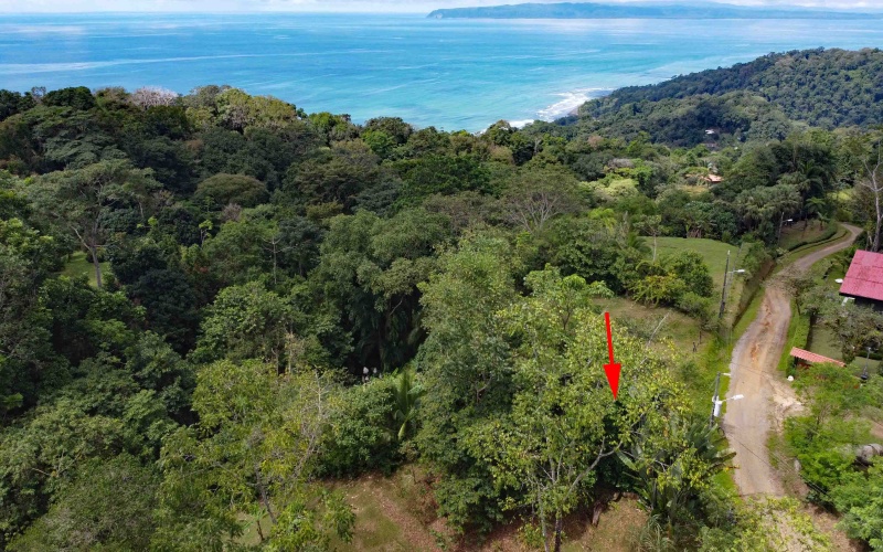Vistamar Punta Banco, Punta Banco mountain lot, Costa Rica elevated lot, jungle lot for sale Costa Rica, off-grid land Costa Rica, Punta Banco real estate, Pavones area land, ocean glimpse lot Costa Rica, end of the road property Costa Rica