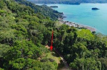 Golfito land for sale, building lot Costa Rica, Golfo Dulce view, real estate Golfito, outside reserve property, 1.97 hectares Golfito