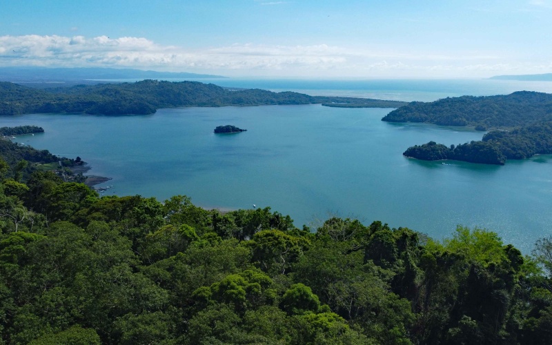 Golfito land for sale, building lot Costa Rica, Golfo Dulce view, real estate Golfito, outside reserve property, 1.97 hectares Golfito