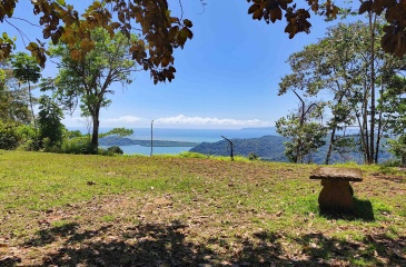 Golfito real estate, Golfo Dulce ocean view land, titled property Costa Rica, luxury development Golfito, off-grid solar land, Cielo Lodge road property, Costa Rica boutique hotel site