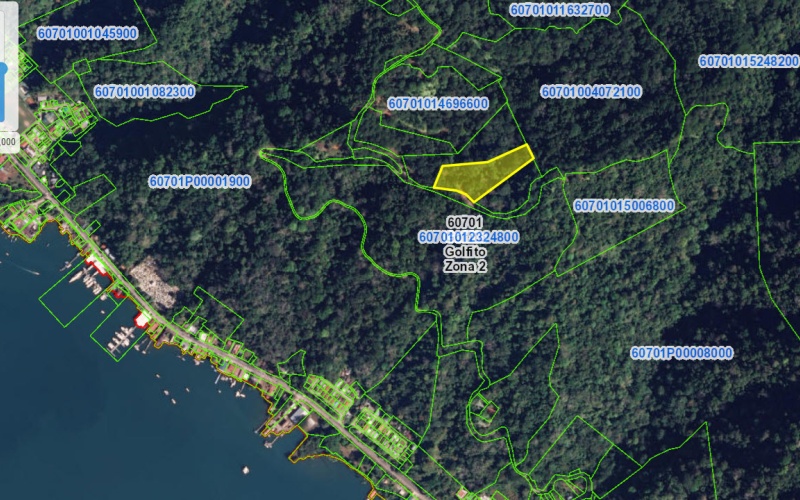 Golfito real estate, Golfo Dulce ocean view land, titled property Costa Rica, luxury development Golfito, off-grid solar land, Cielo Lodge road property, Costa Rica boutique hotel site