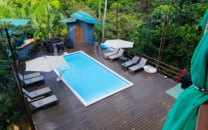 Solar powered retreat, jungle retreat, for rent, pavones, surf retreat, point breaks