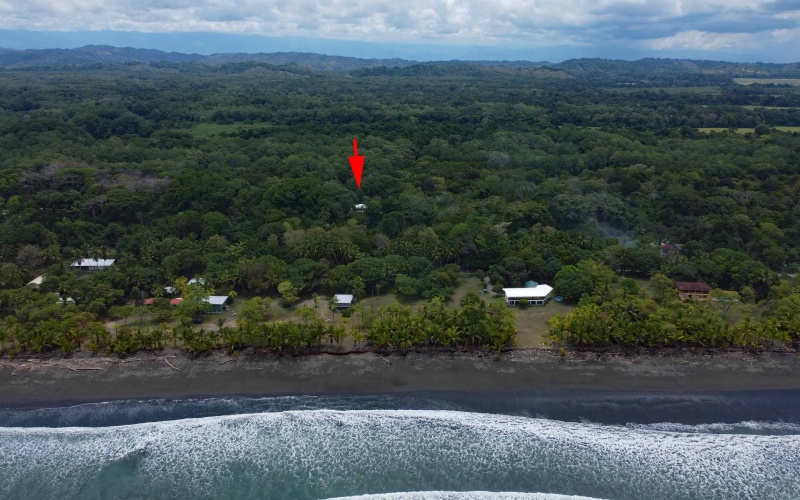 Playa Zancudo real estate, exotic hardwood home Costa Rica, 3 bedroom home Zancudo, surf property Costa Rica, Pavones real estate, Pilon surfing property, investment property Costa Rica, jungle sanctuary, edible landscape home, concrete block home Zancudo.
