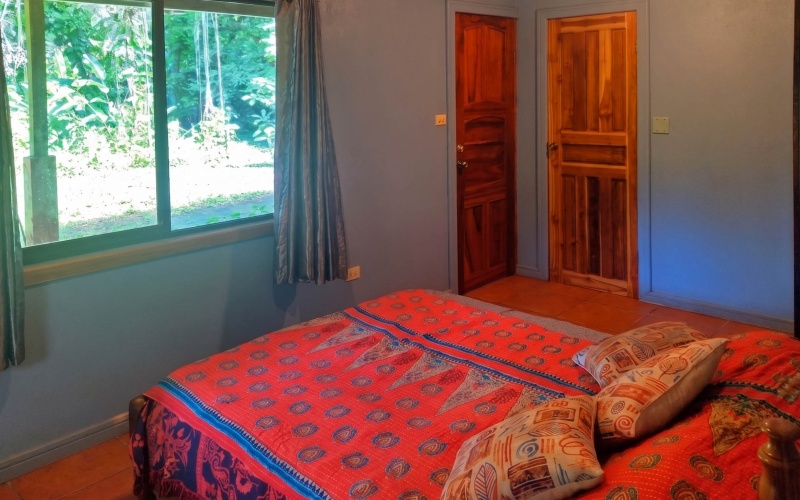 Playa Zancudo real estate, exotic hardwood home Costa Rica, 3 bedroom home Zancudo, surf property Costa Rica, Pavones real estate, Pilon surfing property, investment property Costa Rica, jungle sanctuary, edible landscape home, concrete block home Zancudo.