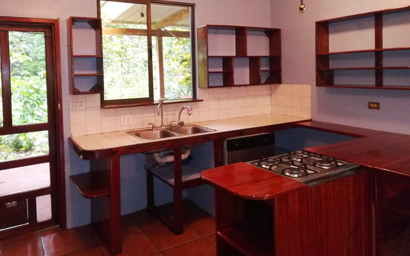 Playa Zancudo real estate, exotic hardwood home Costa Rica, 3 bedroom home Zancudo, surf property Costa Rica, Pavones real estate, Pilon surfing property, investment property Costa Rica, jungle sanctuary, edible landscape home, concrete block home Zancudo.