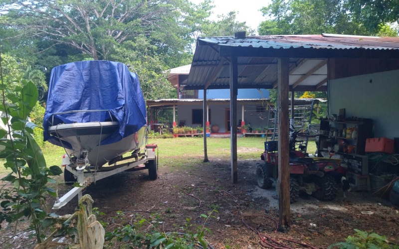 Playa Zancudo real estate, exotic hardwood home Costa Rica, 3 bedroom home Zancudo, surf property Costa Rica, Pavones real estate, Pilon surfing property, investment property Costa Rica, jungle sanctuary, edible landscape home, concrete block home Zancudo.
