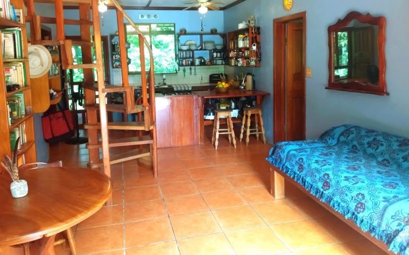 Playa Zancudo real estate, exotic hardwood home Costa Rica, 3 bedroom home Zancudo, surf property Costa Rica, Pavones real estate, Pilon surfing property, investment property Costa Rica, jungle sanctuary, edible landscape home, concrete block home Zancudo.