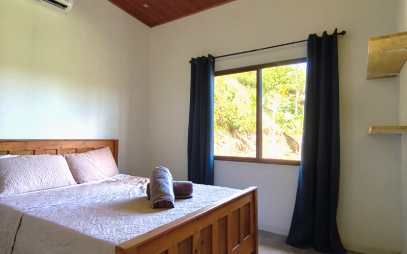 Pavones real estate, Altamira homes for sale, Costa Rica solar powered home, brand new house Pavones, Golfo Dulce property, 2 bedroom house Pavones, off grid capable home Costa Rica.