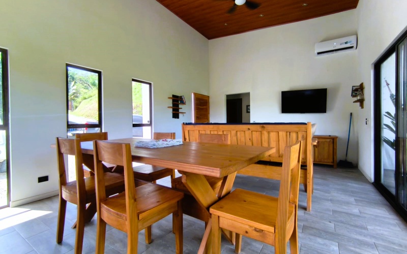Pavones real estate, Altamira homes for sale, Costa Rica solar powered home, brand new house Pavones, Golfo Dulce property, 2 bedroom house Pavones, off grid capable home Costa Rica.