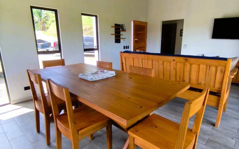 Pavones real estate, Altamira homes for sale, Costa Rica solar powered home, brand new house Pavones, Golfo Dulce property, 2 bedroom house Pavones, off grid capable home Costa Rica.