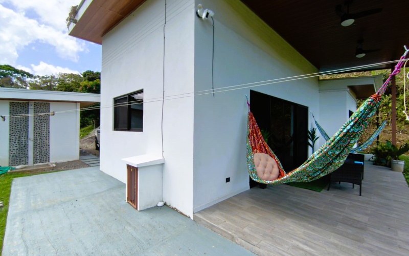 Pavones real estate, Altamira homes for sale, Costa Rica solar powered home, brand new house Pavones, Golfo Dulce property, 2 bedroom house Pavones, off grid capable home Costa Rica.