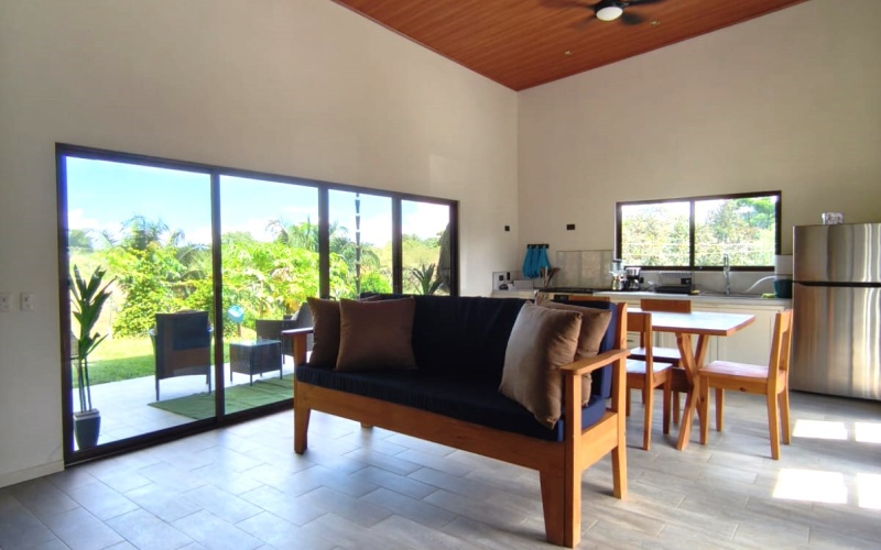 Pavones real estate, Altamira homes for sale, Costa Rica solar powered home, brand new house Pavones, Golfo Dulce property, 2 bedroom house Pavones, off grid capable home Costa Rica.