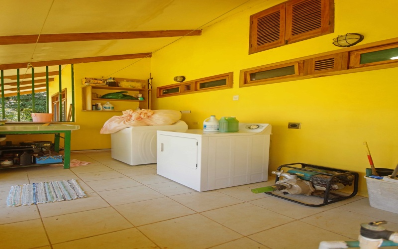 The laundry in home for sale in Pavones Costa Rica