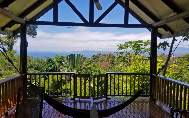 The View from jungle house in Pavones Costa Rica