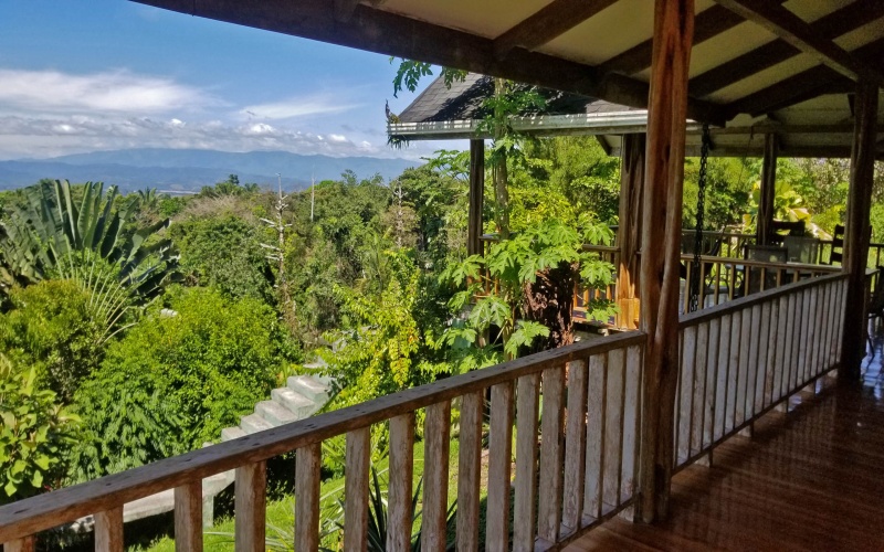 The view from Casa Amarilla in Pavones Costa Rica a 3 bed 1.5 bath ocean view home