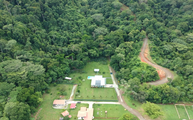 A 1 hectare property with a new modern solar home for sale in Golfito Costa Rica